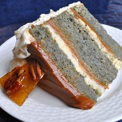 Blue Cornmeal Cake