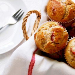 Strawberry Wholemeal Muffins