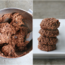 Chocolate Oatmeal Date Cookies