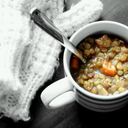 Spicy Sausage Lentil Soup