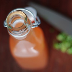 Peach and Mint Infused Vinegar