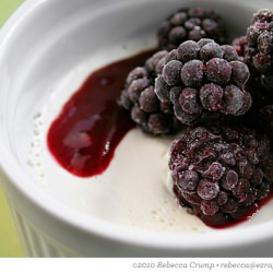 Panna Cotta with Blackberry Sauce