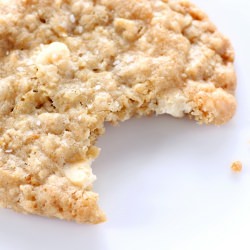 Salted Oatmeal White Choco Cookies