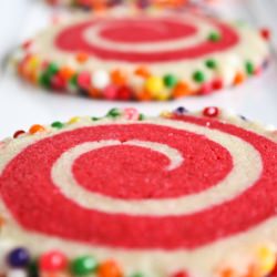 Colorful Spiral Cookies