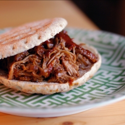 Sweet & Tangy BBQ Over Pulled Pork