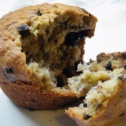 Banana Chocolate & Flax Muffins