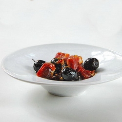 Parma Ham with Black Olives