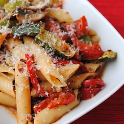 Penne with Roasted Veggies