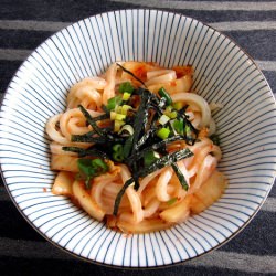 Mentaiko Kimchi Udon