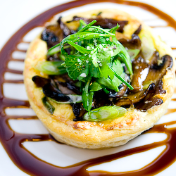 Wild Mushroom Tart with Gruyère