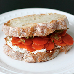 Moroccan Carrot Sandwiches