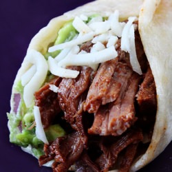 Slow Cooker Shredded Beef Tacos