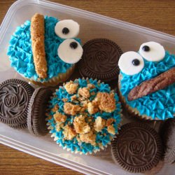 Cookie Monster Cupcakes