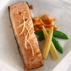 Teriyaki Salmon in a Parcel