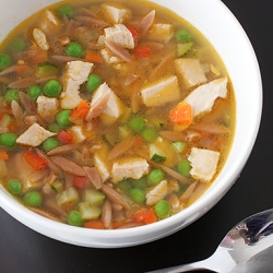 Toasted Orzo Chicken Soup