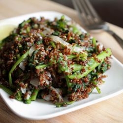 Red Quinoa with Broccoli Rabe