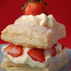 White Chocolate Strawberry Napoleon