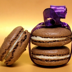 Chocolate Earl Grey Macarons