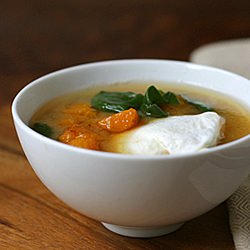 Squash, Egg, & Spinach Miso Soup