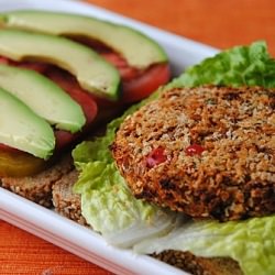 Pinto & Red Pepper Veggie Burger