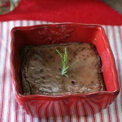 Molten Chocolate Rosemary Cakes