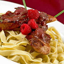 Chicken with Raspberry Sauce