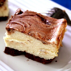 Low Fat Marble Cheesecake