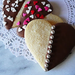 I Heart Valentine Cookies