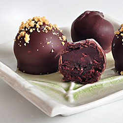 Boozy Sour Cherry Truffles