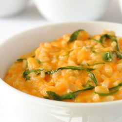 Risotto with Pumpkin and Rocket