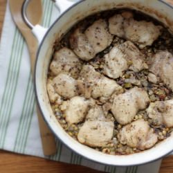 Chicken Baked with Lentils