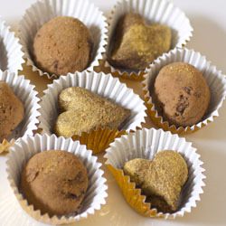 Gold Dusted Chocolate Truffles