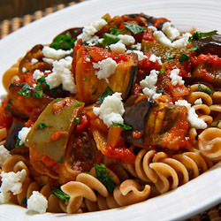 Roasted Eggplant Pasta