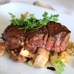 Fillet of Beef over Bed of Truffles