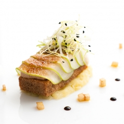 Spice Bread with Apple and Foie