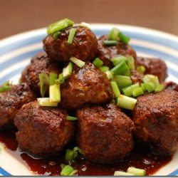 Meatballs with Asian BBQ Sauce