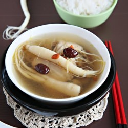 Fresh Ginseng Chicken Soup