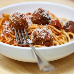 Spaghetti and Beef Meatballs