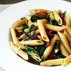 Spinach Bacon Penne Pasta Recipe