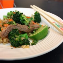 Stir-Fried Brown Rice with Sirloin