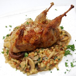 Whole Roast Quail Stuffed w/Thyme