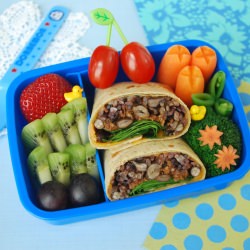 Bean and Rice Wrap Bento