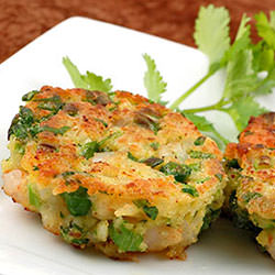 Scallion-Lime Shrimp Cakes