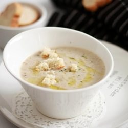 Mushroom Soup with Truffle Oil