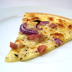 Tarte Flambée. Alsatian Goodness.