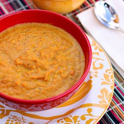 Roasted Carrot & Garlic Soup