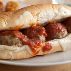 Turkey Meatball Grinder