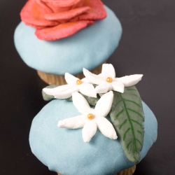 Orange Blossom/Rosewater Cupcakes