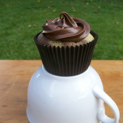 Marble Cupcake w/Nutella Frosting