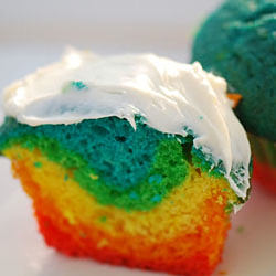 Rainbow Cupcakes